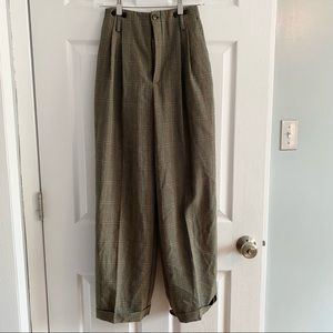 Vintage Plaid Trousers Made in Canada Size 24